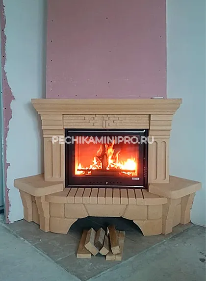 Камин в стиле лофт